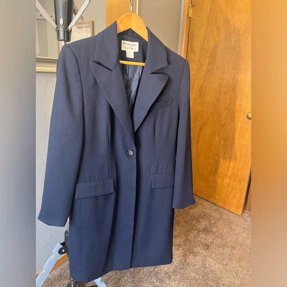 Vintage Navy Blazer Focus 2000